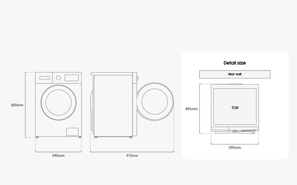 Samsung WW70FG3M05TWET Serie 3000 Lavatrice slim cm. 60 - profondità 45 cm - bianco
