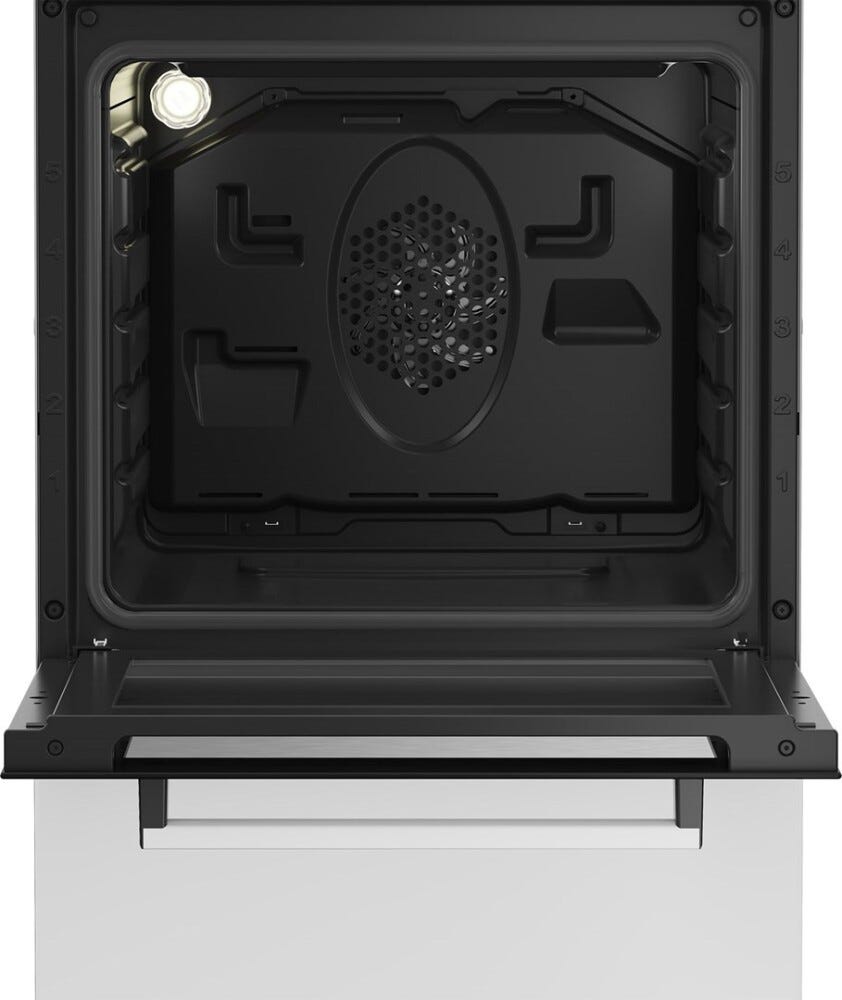 Beko FSE52323DWD Cucina da accosto cm. 50 - 4 fuochi gas + forno elettrico - bianco