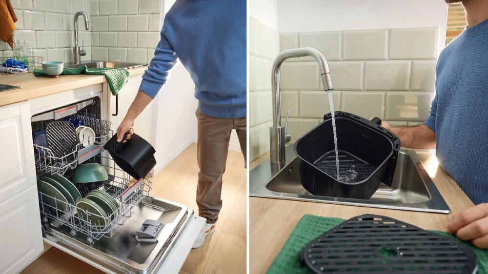 Bosch MAF462B1 4 Friggitrice ad aria - 6,1 lt - nero