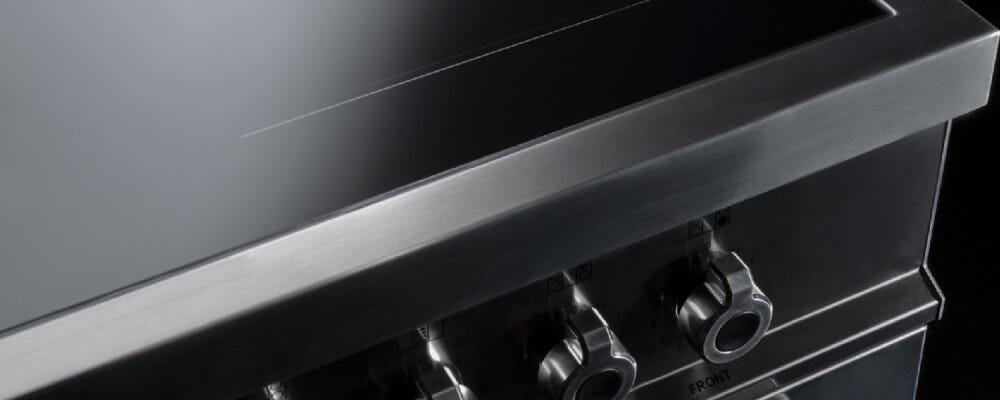 Bertazzoni PRO125I2EBIT Professional Cucina da accosto cm. 120 - 5 zone induzione + 1 piastra elettrica + 2 forni elettrici - scaldavivande - bianco