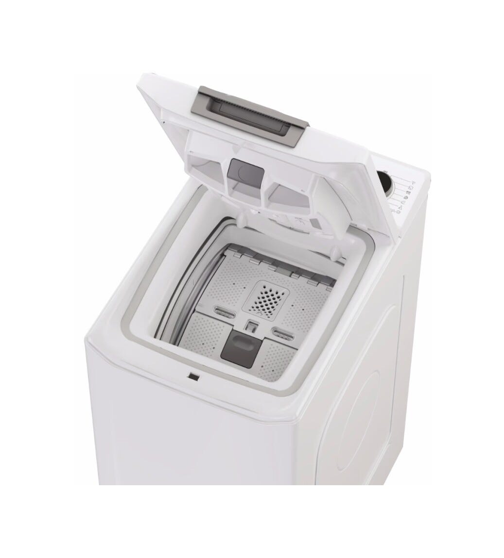 Hoover THOS486TM4-S Lavatrice a carica dall'alto cm. 41 - capacità 8 kg - bianco