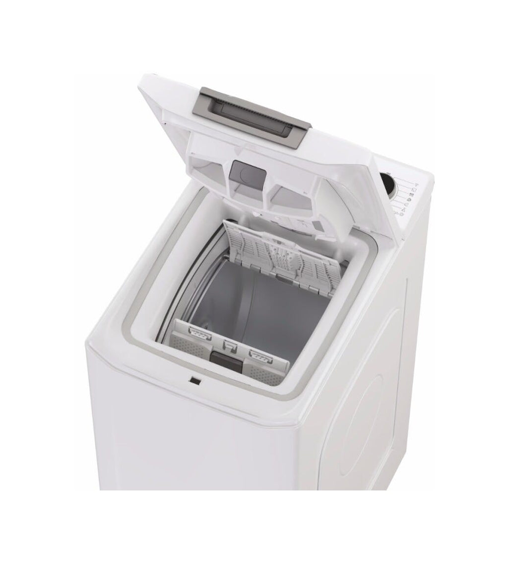 Hoover THOS486TM4-S Lavatrice a carica dall'alto cm. 41 - capacità 8 kg - bianco