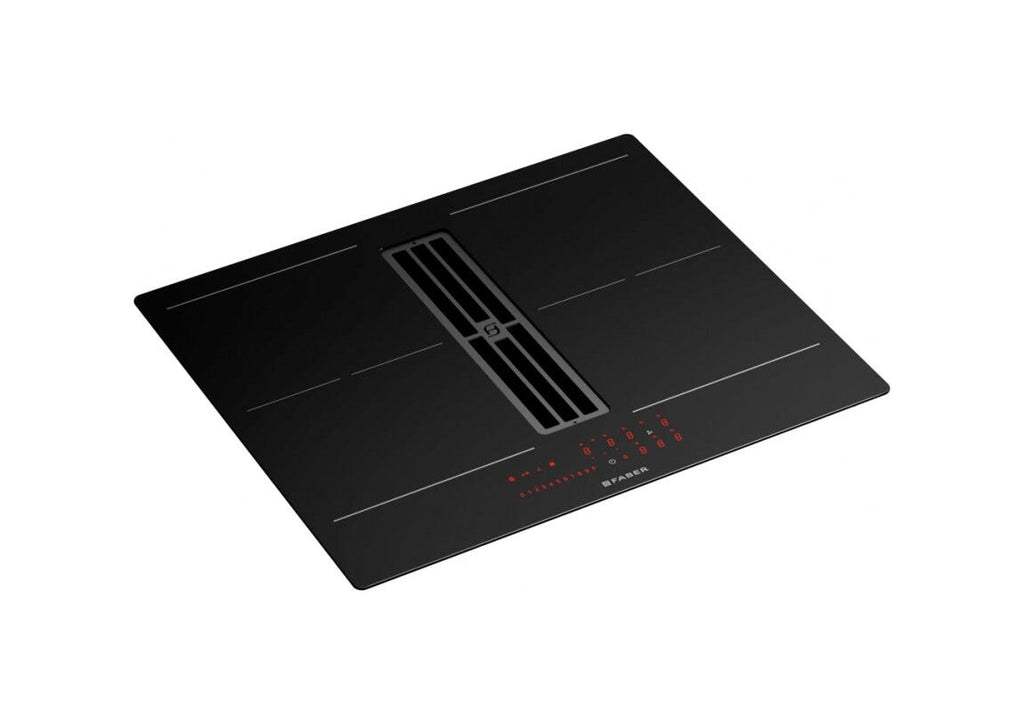 Faber GALILEO SLIM A600 Piano cottura induzione cm. 60 con cappa integrata da 630 m3/h - versione aspirante - vetroceramica nero