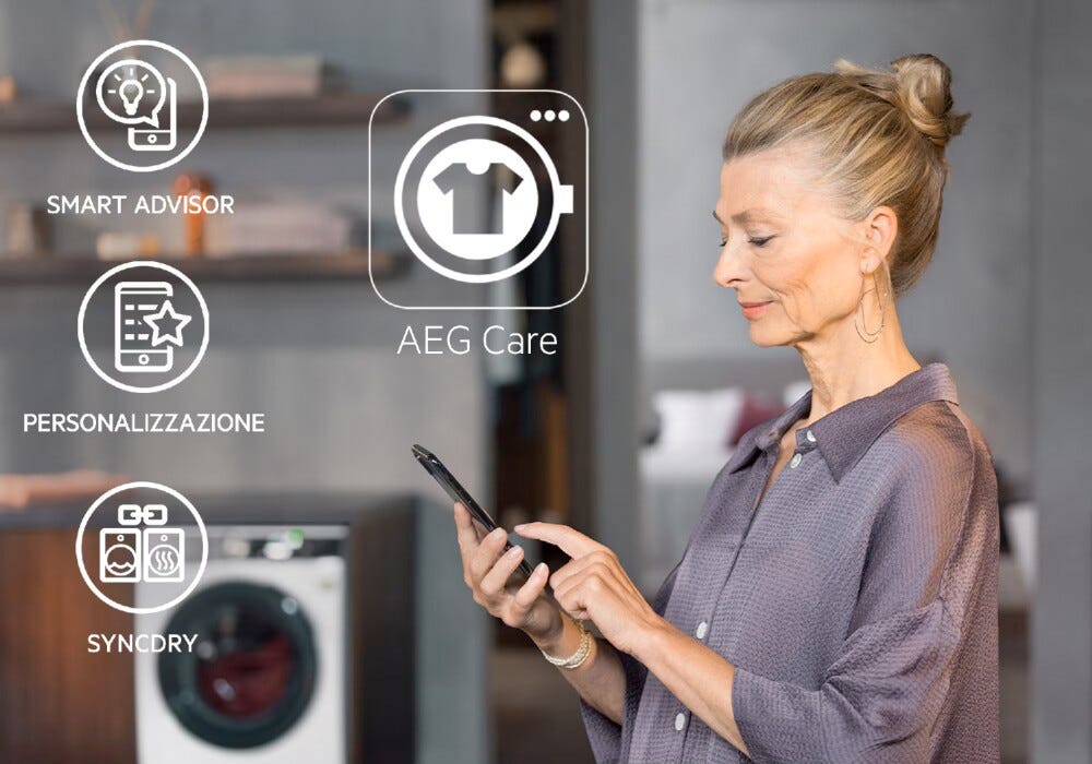 AEG LR7FH94VY Serie 7000 Prosteam® Universaldose Lavatrice cm. 60 - capacità 9 kg - bianco/nero