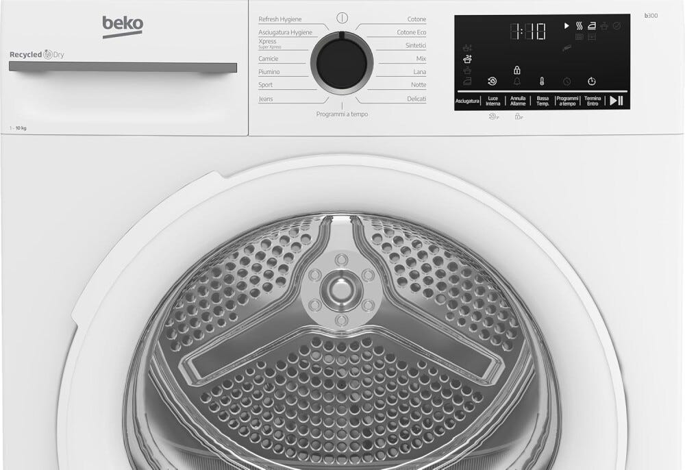 Beko BMT104EW Asciugatrice cm. 60 - capacità 10 kg - bianco