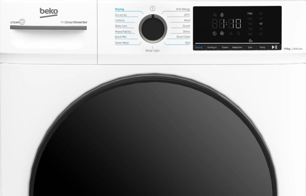 Beko BMM5DFO5741 Lavasciuga cm. 60 - lavaggio 7 kg - asciugatura 5 kg - bianco