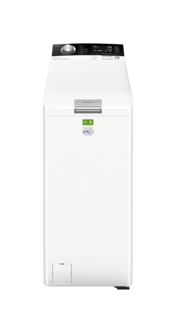AEG LTR8C73A serie 8000 PowerCare Lavatrice a carica dall'alto 7 kg, cm. 40, con tecnologia PowerCare e ProSteam per un lavaggio delicato e efficiente, bianco