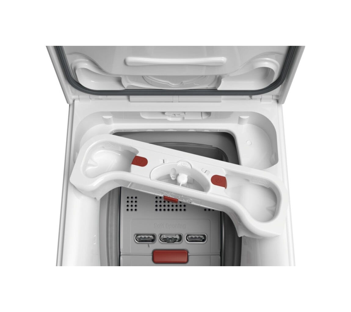 AEG LTR8C73A serie 8000 PowerCare Lavatrice a carica dall'alto 7 kg, cm. 40, con tecnologia PowerCare e ProSteam per un lavaggio delicato e efficiente, bianco