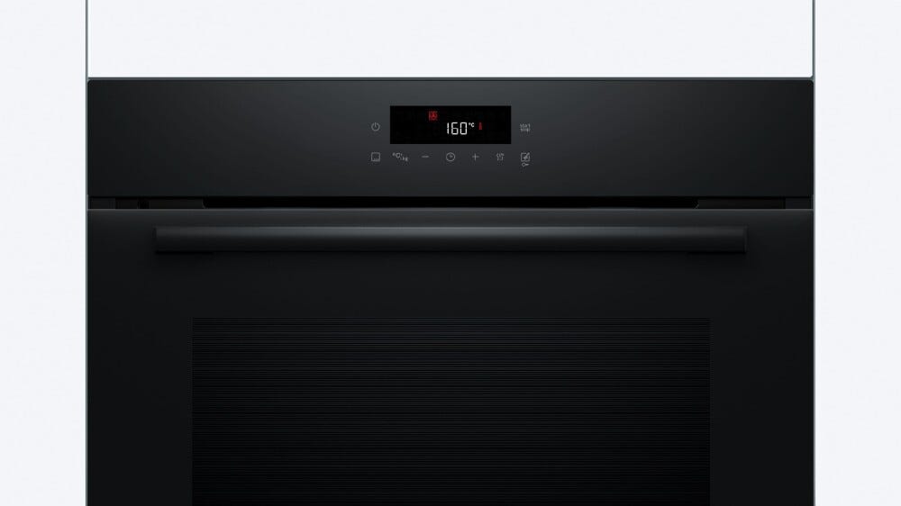 Bosch HBA571BB4 Serie 2 Forno elettrico da incasso 71 L, pirolitico, display TouchControl, classe A+, nero