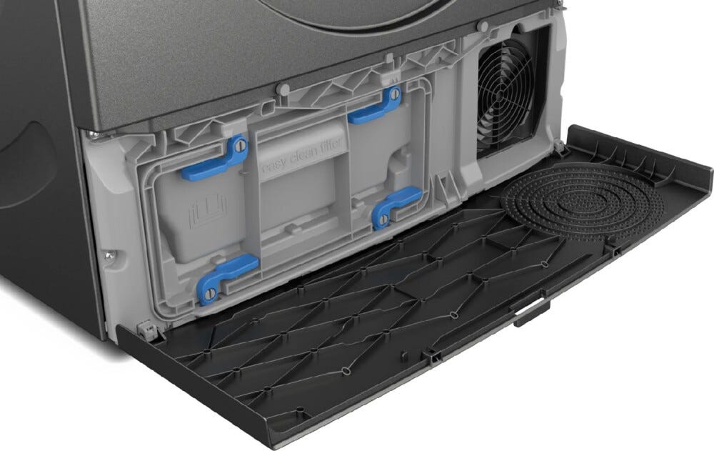 Bosch WQG243DRII Serie 6 Asciugatrice libera installazione a pompa di calore 9 kg, Home Connect, Super40, antracite