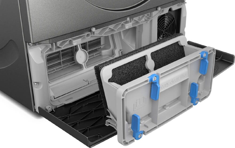 Bosch WQG243DRII Serie 6 Asciugatrice libera installazione a pompa di calore 9 kg, Home Connect, Super40, antracite