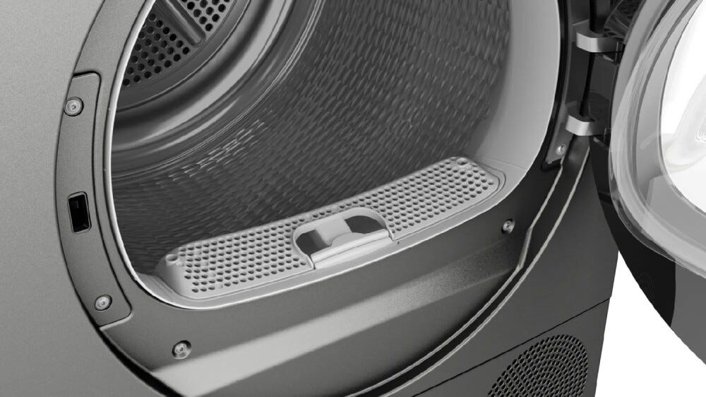 Bosch WQG243DRII Serie 6 Asciugatrice libera installazione a pompa di calore 9 kg, Home Connect, Super40, antracite