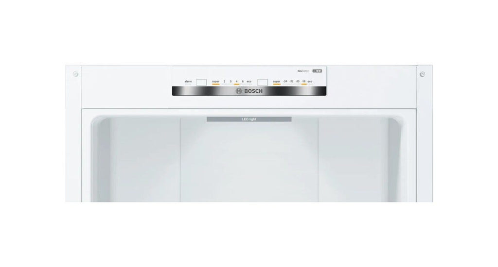 Bosch KGN39VWEB Serie 4 Frigorifero combinato con congelatore, capacità 368 L, classe E, bianco.