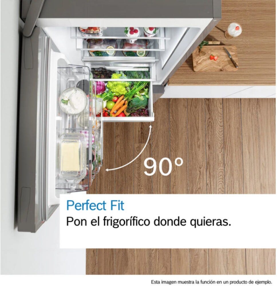 Bosch KGN39VWEB Serie 4 Frigorifero combinato con congelatore, capacità 368 L, classe E, bianco.