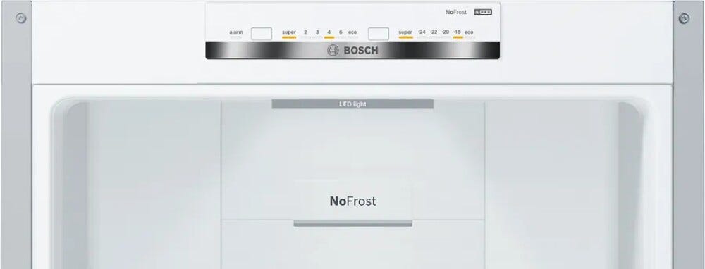 Bosch KGN36VIDB Serie del prodotto Frigorifero combinato con congelatore, capacità 326L, classe energetica D, acciaio inossidabile.