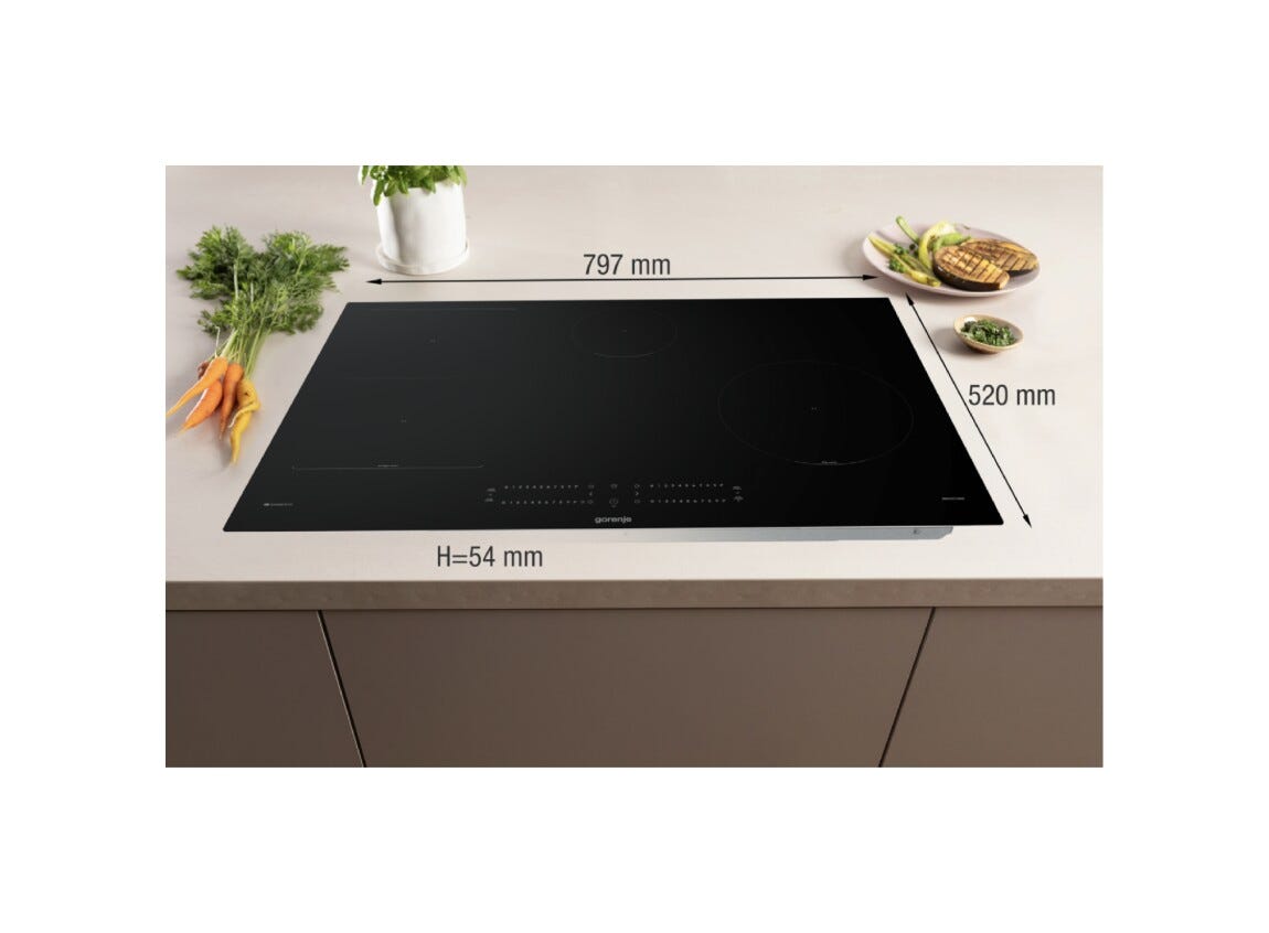Gorenje GI8432BSCWF G600 Piano cottura a induzione cm. 80 - vetroceramica nero
