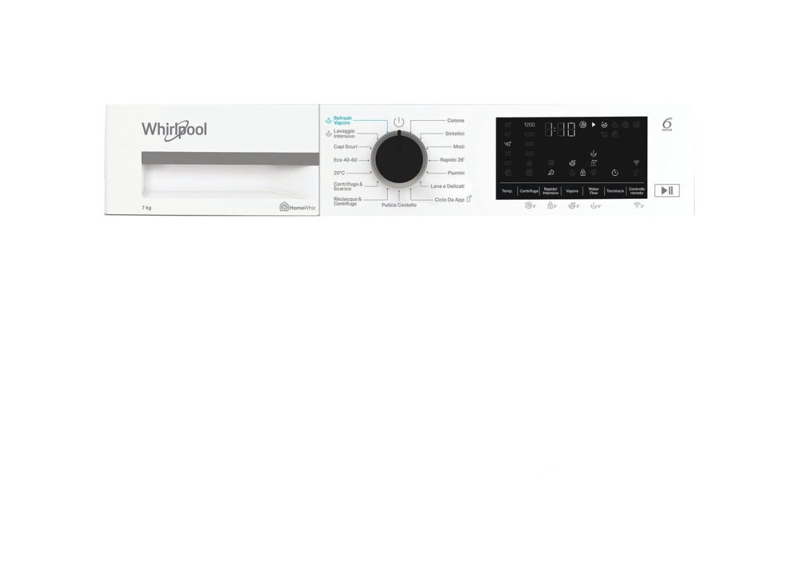 Whirlpool WAM 762WB IT Lavatrice cm. 60 - profondità 50 cm - capacità 7 kg - bianco