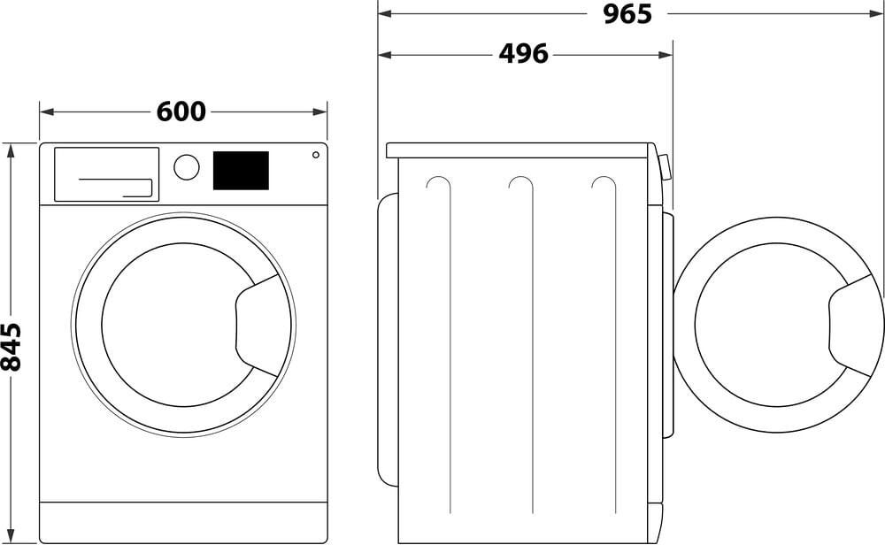 Whirlpool WAM 762WB IT Lavatrice cm. 60 - profondità 50 cm - capacità 7 kg - bianco