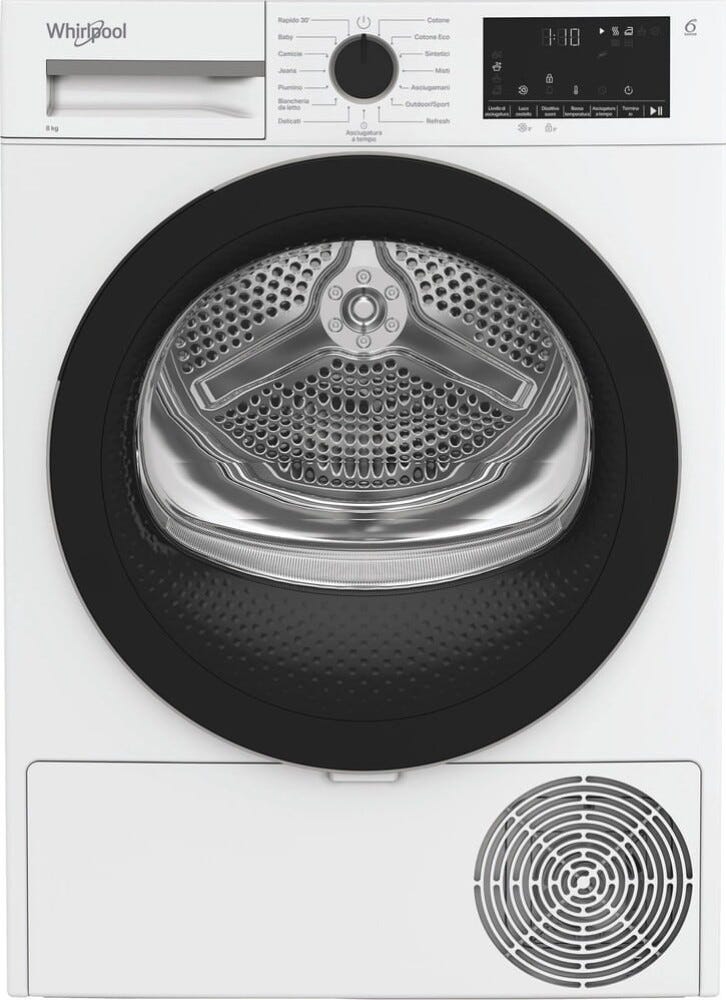 Whirlpool C WD 83M WBS IT Asciugatrice cm. 60 - capacità 8 kg - bianco