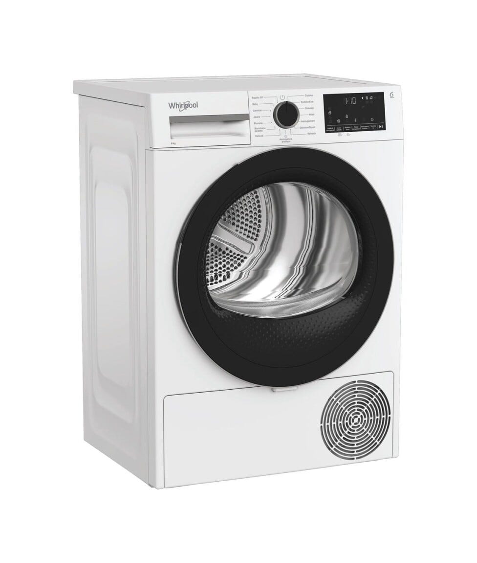 Whirlpool C WD 83M WBS IT Asciugatrice cm. 60 - capacità 8 kg - bianco