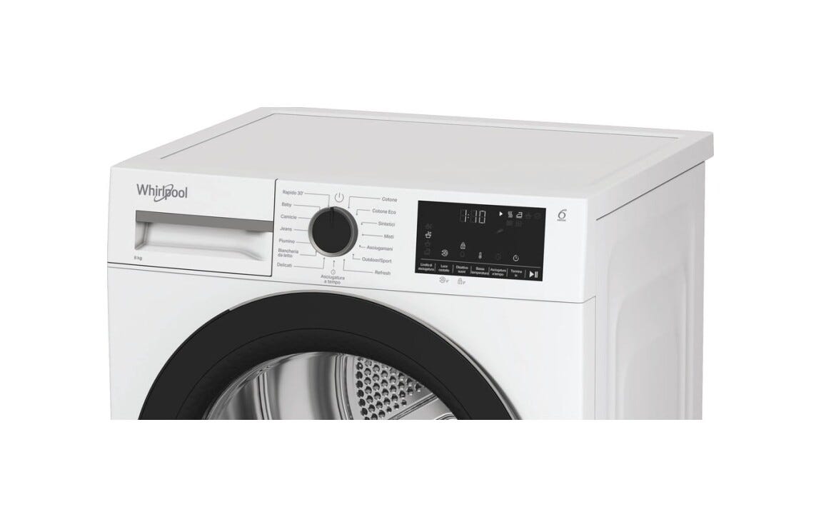 Whirlpool C WD 83M WBS IT Asciugatrice cm. 60 - capacità 8 kg - bianco