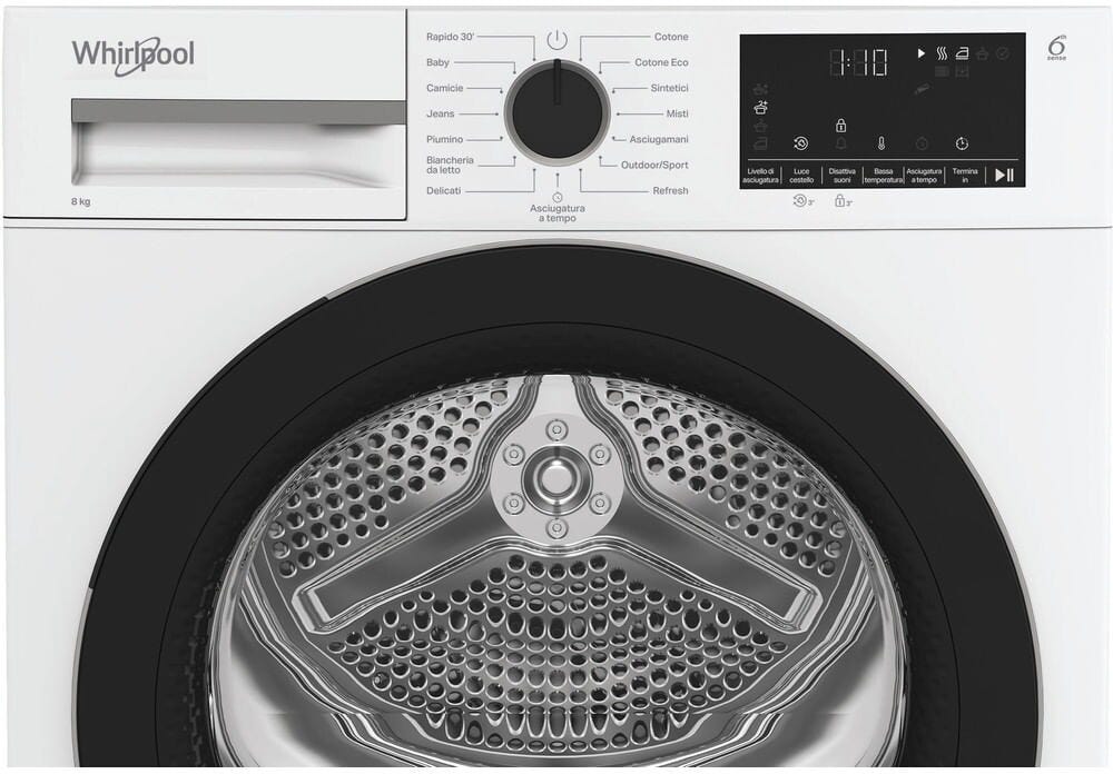 Whirlpool C WD 83M WBS IT Asciugatrice cm. 60 - capacità 8 kg - bianco