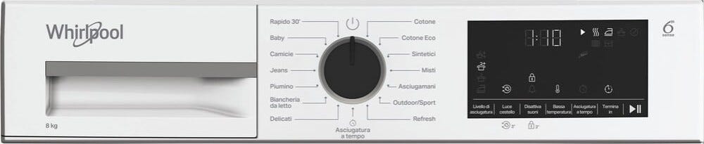 Whirlpool C WD 83M WBS IT Asciugatrice cm. 60 - capacità 8 kg - bianco