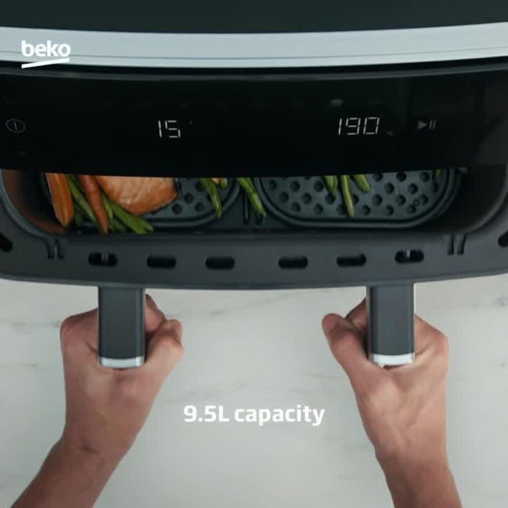 Beko FRL6488 Friggitrice ad aria doppio cestello - 9,5 lt - nero