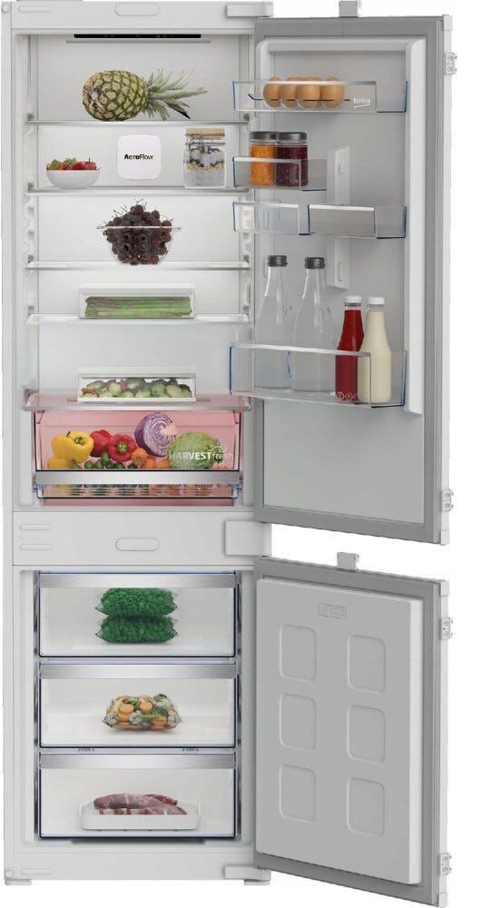 Beko B5BCNA295HS Frigorifero con congelatore da incasso cm. 54 h. 178 - lt. 270