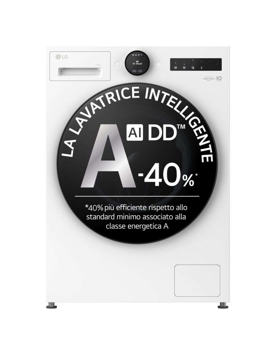 LG F4X7011TWB Serie X7 Lavatrice cm. 60 - capacità 11 kg - bianco