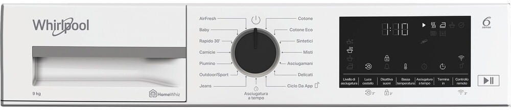 Whirlpool C WD 93M WBS IT Asciugatrice cm. 60 - capacità 9 kg - bianco