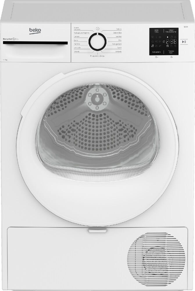 Beko BMT93EW Asciugatrice cm. 60 - capacità 9 kg - bianco