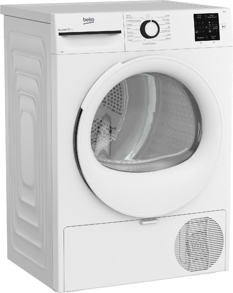 Beko BMT93EW Asciugatrice cm. 60 - capacità 9 kg - bianco