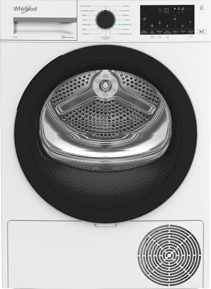 Whirlpool C WD R48M WBS IT Asciugatrice cm. 60 - capacità 8 kg - bianco