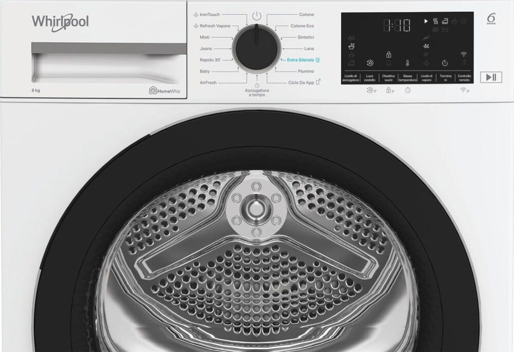 Whirlpool C WD R48M WBS IT Asciugatrice cm. 60 - capacità 8 kg - bianco