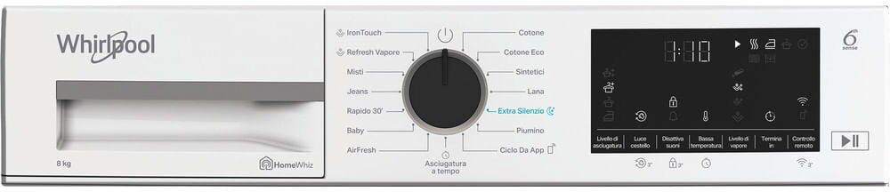 Whirlpool C WD R48M WBS IT Asciugatrice cm. 60 - capacità 8 kg - bianco