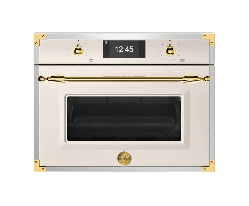 Bertazzoni FHER4077MTAG3 Heritage Forno microonde da incasso cm. 60 h. 45 - avorio / oro