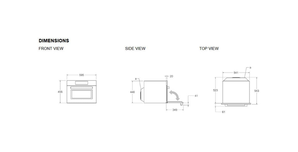 Bertazzoni FHER4077MTNX3 Heritage Forno microonde da incasso cm. 60 h. 45 - nero