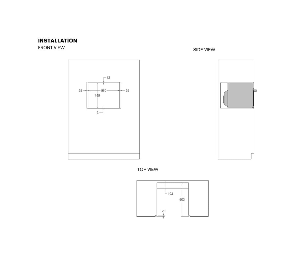 Bertazzoni FMOD4077MTB3 Modern Forno combinato microonde da incasso cm. 60 h. 45 - vetro nero