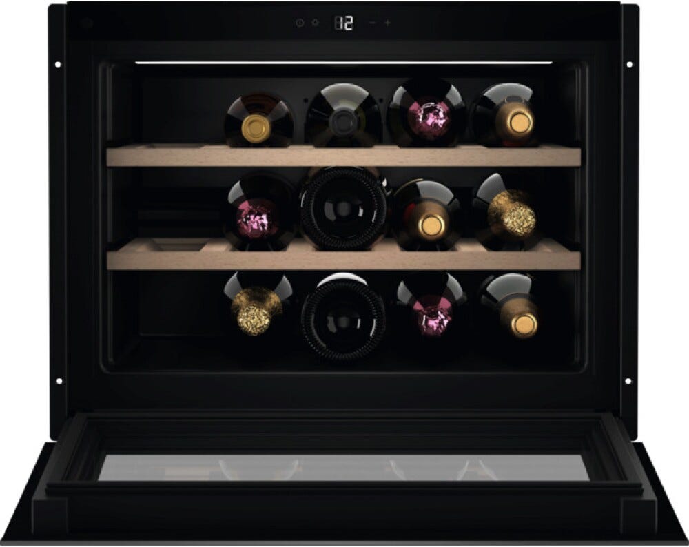 Electrolux KBW6T Serie 800 Cantina vino da incasso cm. 56 h. 44 - 15 bottiglie - nero