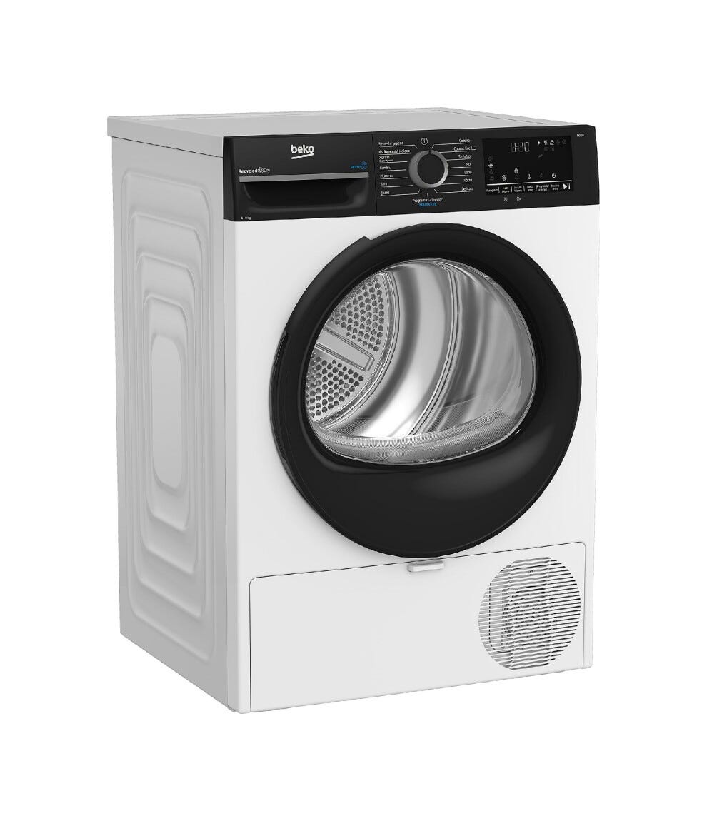 Beko BMGT491SBI Asciugatrice cm. 60 - capacità 9 kg - bianco