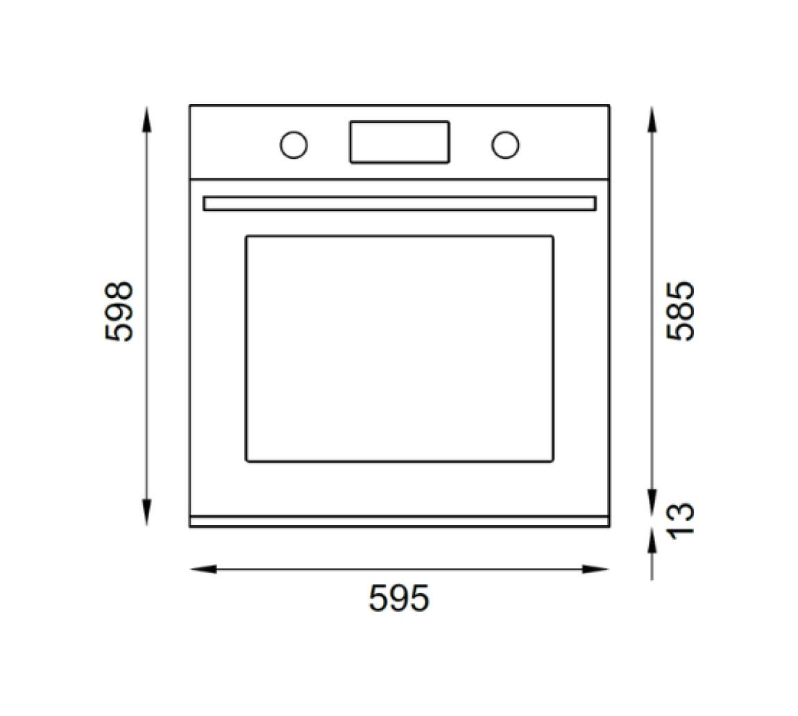 Bertazzoni FMOD6117PTB3 Modern Forno elettrico pirolitico cm. 60 - vetro nero