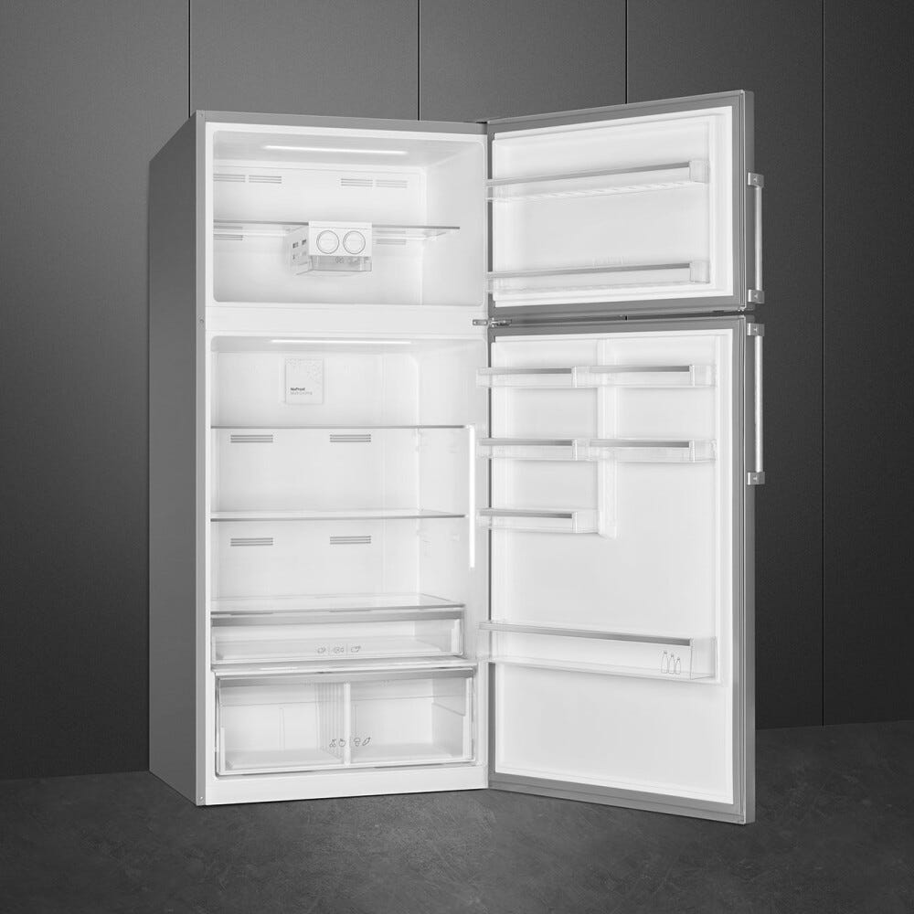 Smeg FD84EN4HX1 Universale Frigorifero con congelatore a libera installazione cm. 84 h. 186 - lt. 586 - inox antimpronta