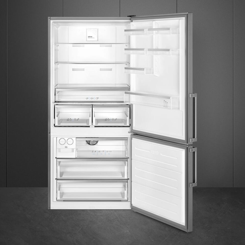 Smeg FC84EN4HX1 Universale frigorifero con congelatore a libera installazione cm. 84 h. 186 - lt. 588 - inox antimpronta