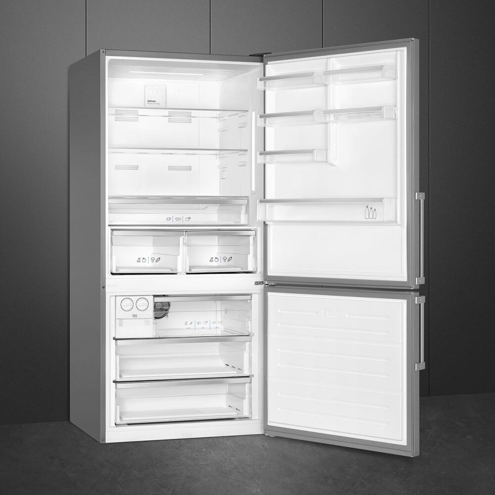 Smeg FC84EN4HX1 Universale frigorifero con congelatore a libera installazione cm. 84 h. 186 - lt. 588 - inox antimpronta