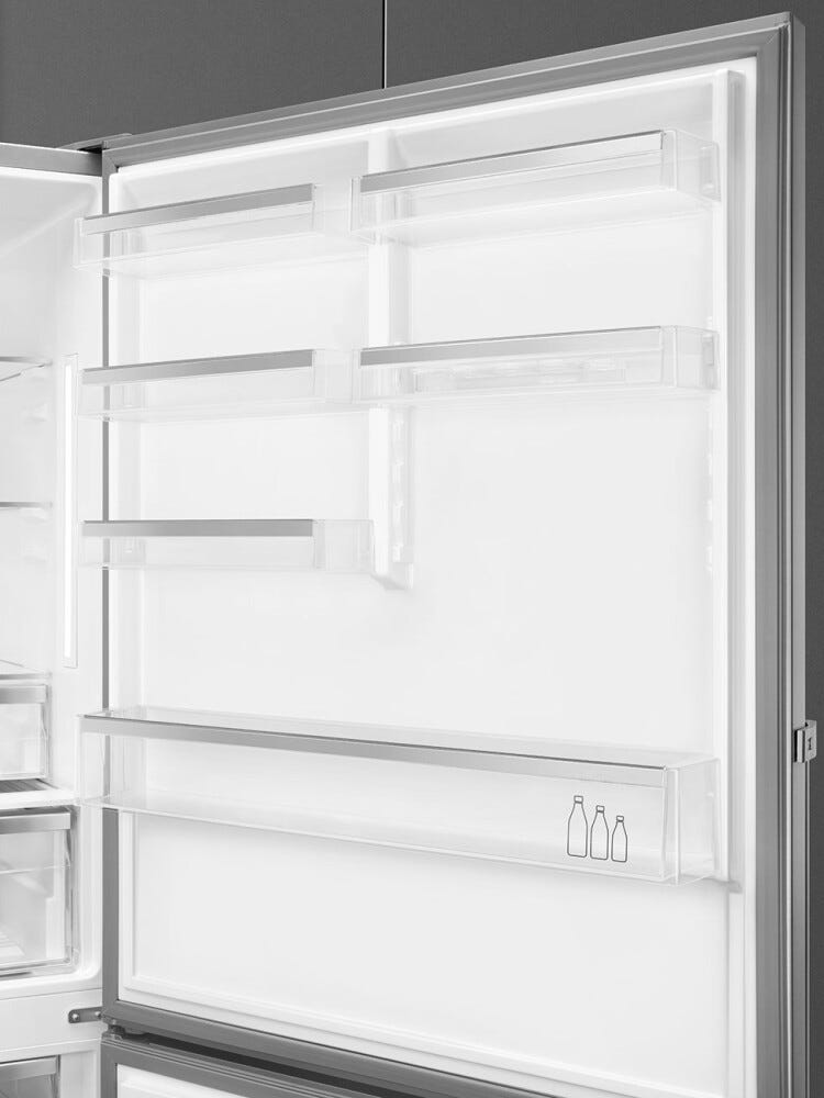 Smeg FC84EN4HX1 Universale frigorifero con congelatore a libera installazione cm. 84 h. 186 - lt. 588 - inox antimpronta