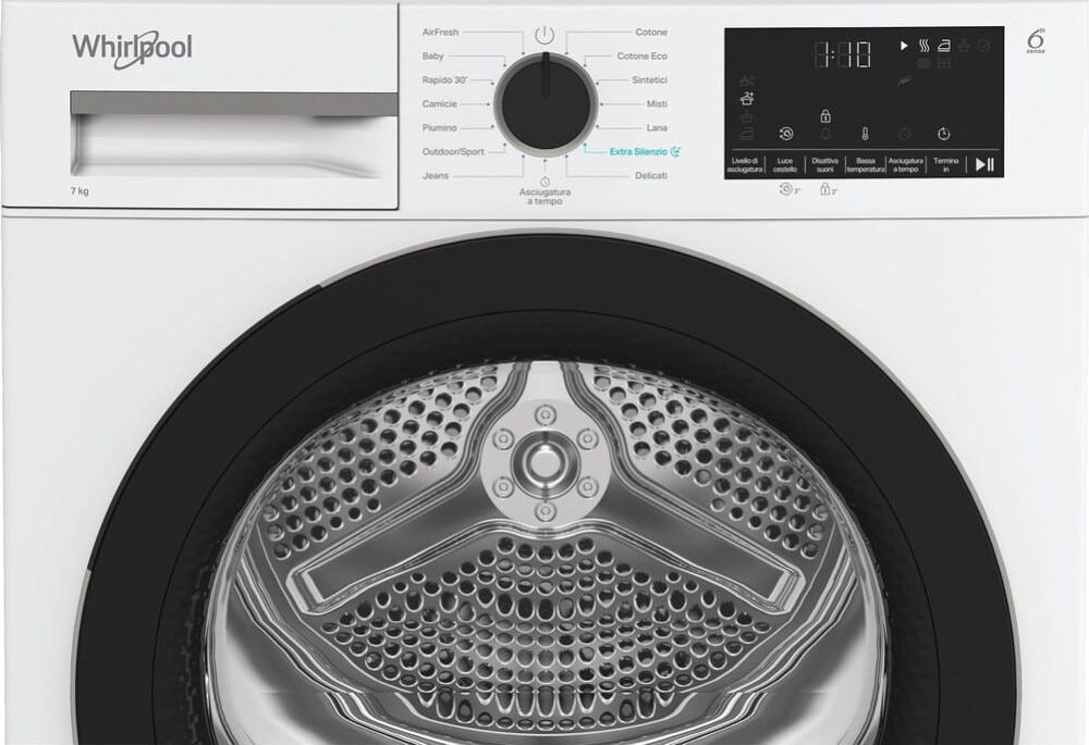 Whirlpool C WD R47M WBS IT Asciugatrice cm. 60 - capacità 7 kg - bianco