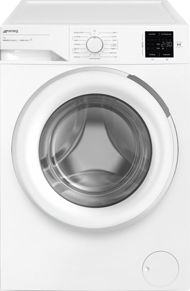 Smeg WMC72SEA Lavatrice slim cm. 60 - profondità 49 cm. - capacità 7 kg - bianco