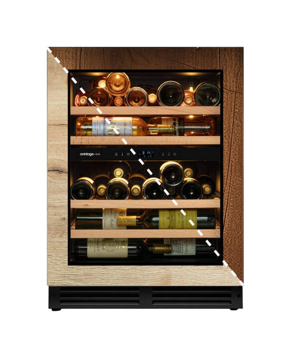 Avintage AVU50PANEL Cantina vino ad incasso cm. 60 h. 82 - 47 bottiglie