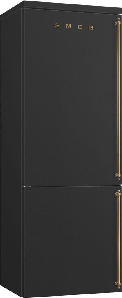 Smeg FA8005LAO6 Coloniale Frigorifero con congelatore a libera installazione cm. 71 h. 196 - lt. 481 - antracite - cerniere sinistra